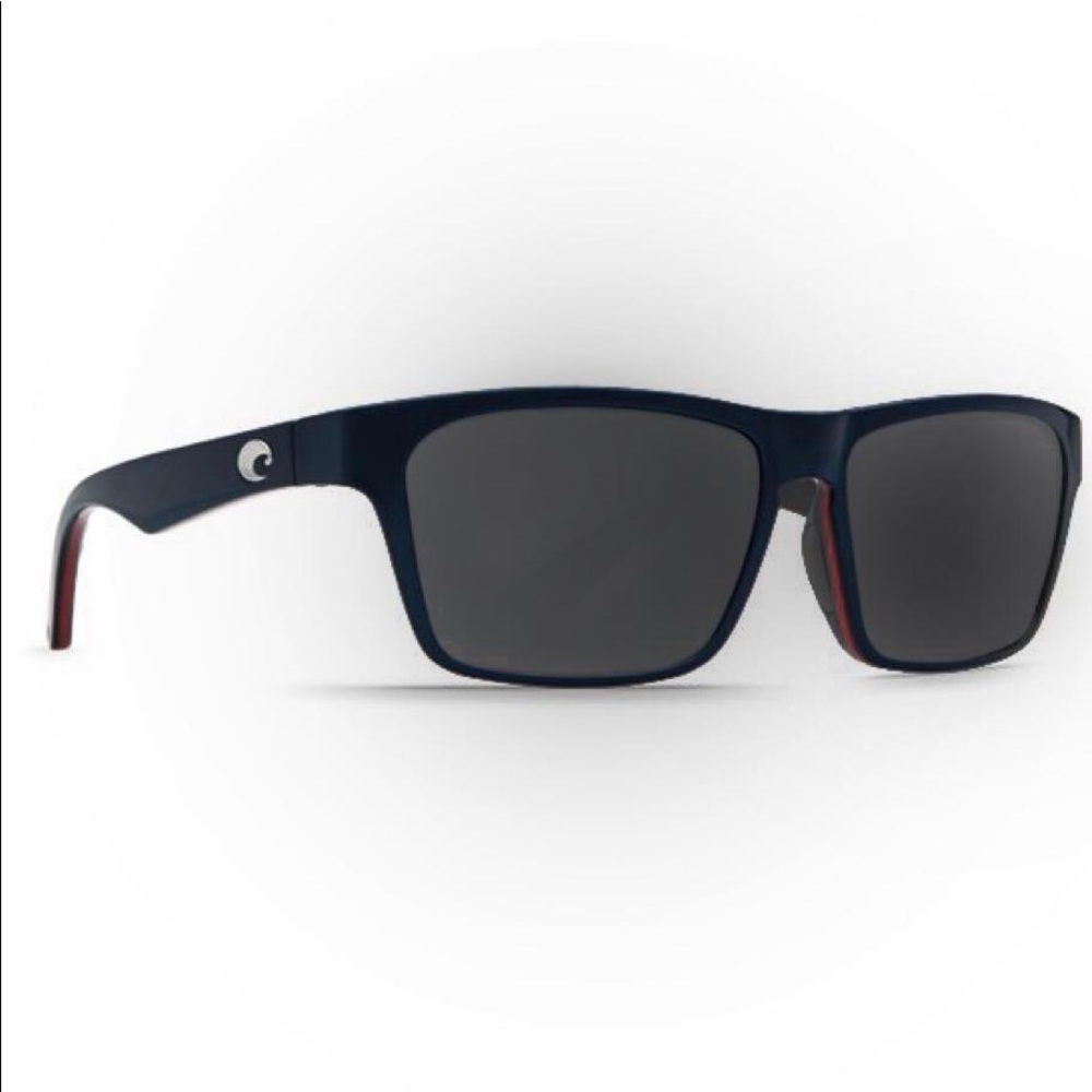 Worn once | Costa Del Mar Hinano Shiny Navy/Red/Gray Sunglasses Small Fit